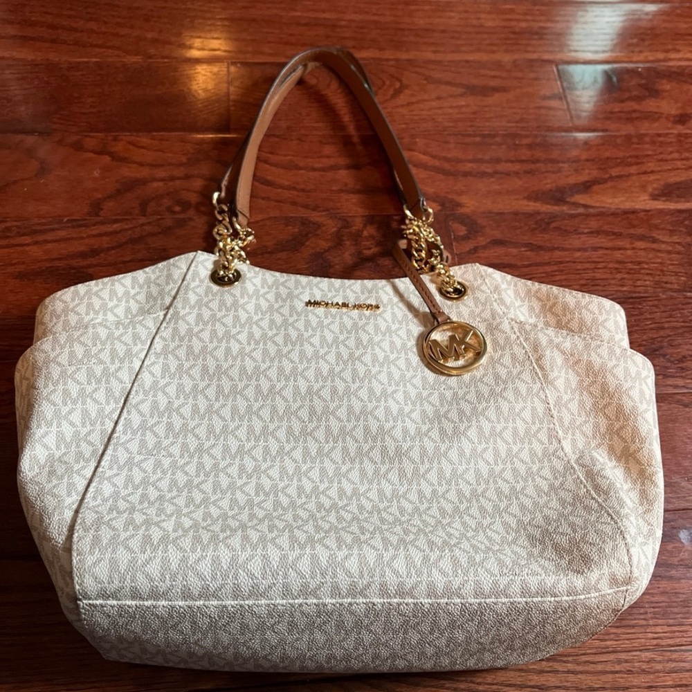 Michael Kors Cream Tote Bag